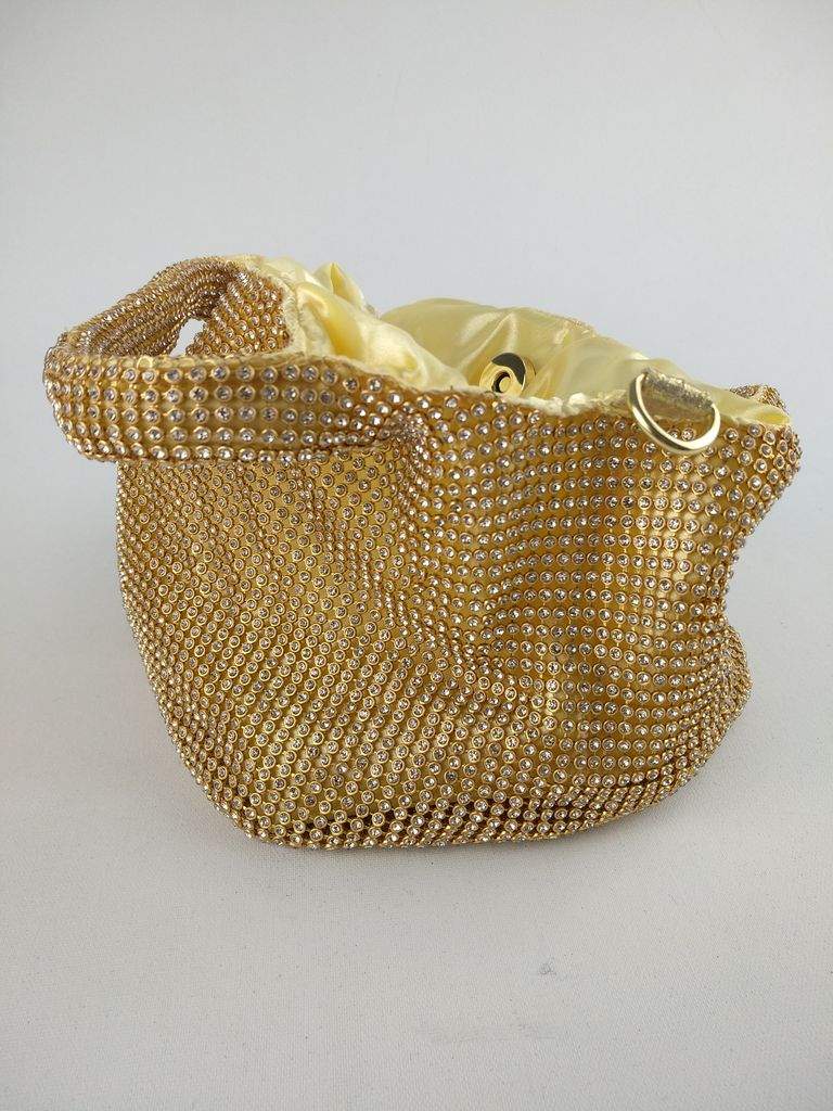 Manhattan Bolso Tote Mini Dorado - Vista Lateral Dorado - Vista Lateral