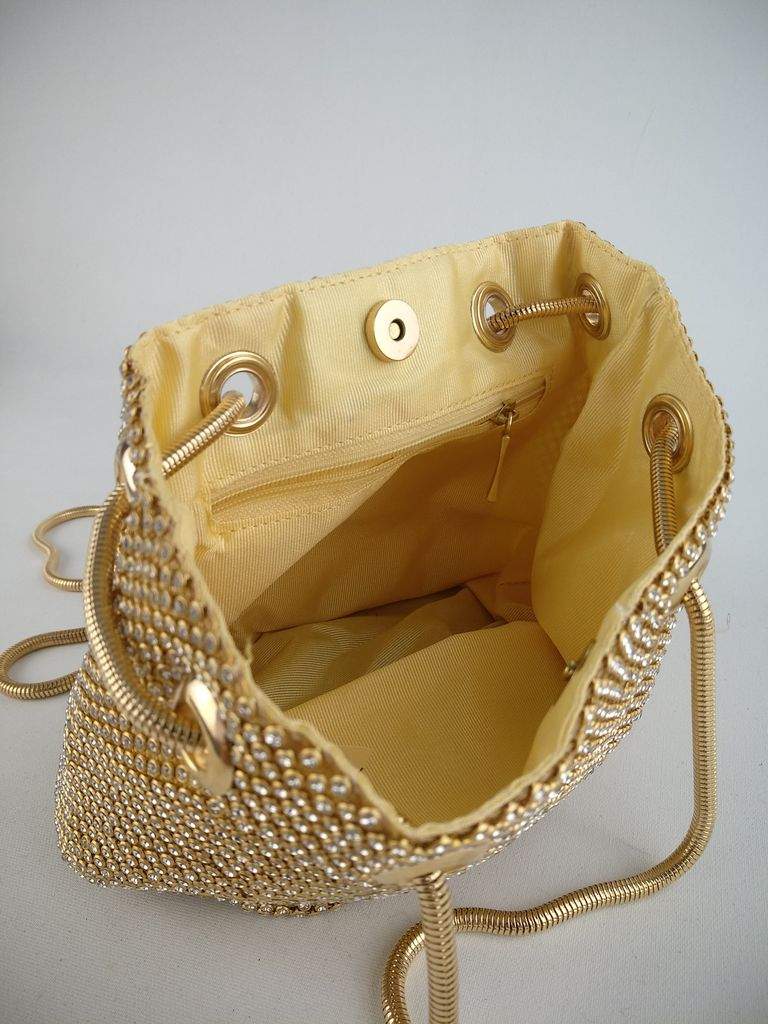 Paris Bolso Bombonera Dorado - Vista Interior Dorado - Vista Interior