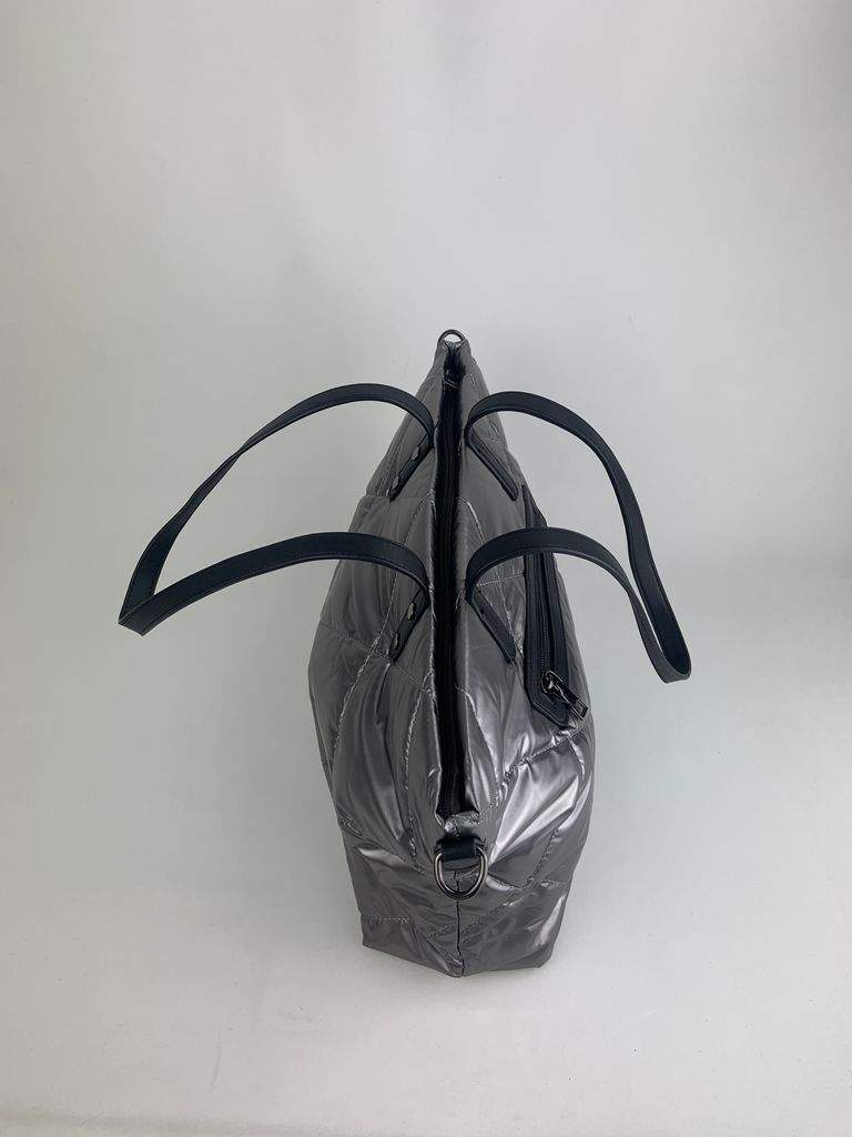 Stellare Bolso Shopper Plata - Vista Lateral Plata - Vista Lateral