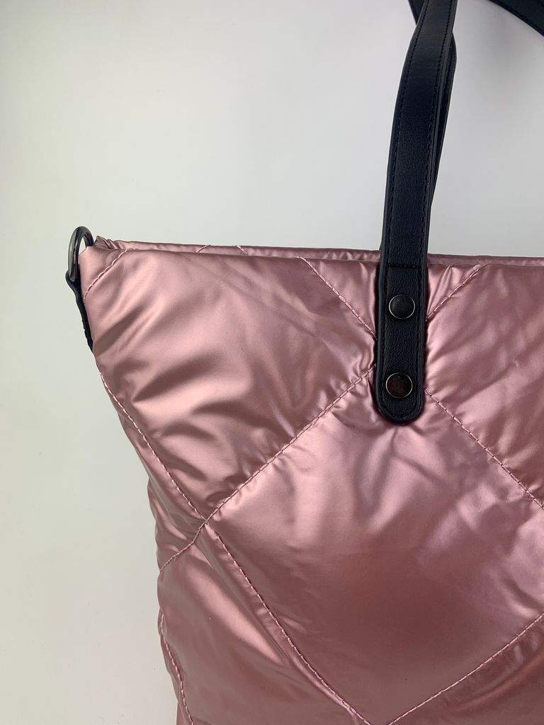 Stellare Bolso Shopper Rosa - Vista Detalle Material Rosa - Vista Detalle Material