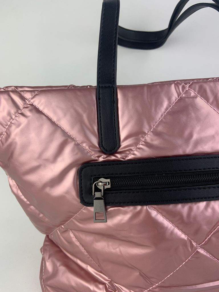 Stellare Bolso Shopper Rosa - Vista Detalle Cremallera Rosa - Vista Detalle Cremallera