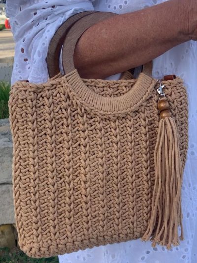 BOLSO MACRAMÉ ELABORADO A MANO - VISTA PRINCIPAL