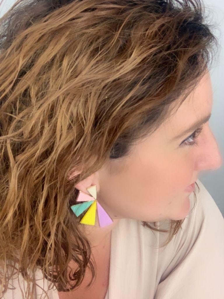 Pendientes Destello Perfil en modelo Pendientes Destello Perfil en modelo