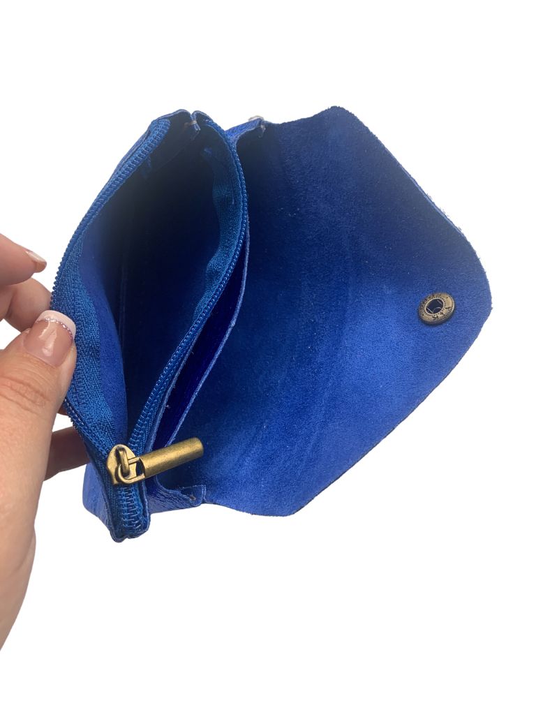 monedero piel mujer azul interior 2 monedero piel mujer azul interior 2