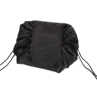 Neceser Redondo de Tela Negro ref. M0116