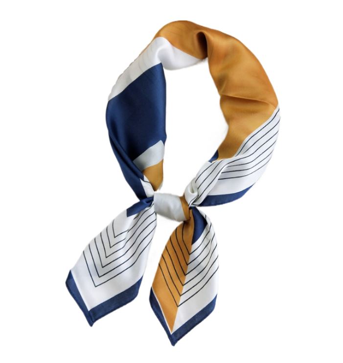 Pañuelo pequeño de Seda Cuadrado de 55 cm ref. M0123