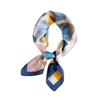 Pañuelo pequeño de Seda Cuadrado de 55 cm ref. M0126