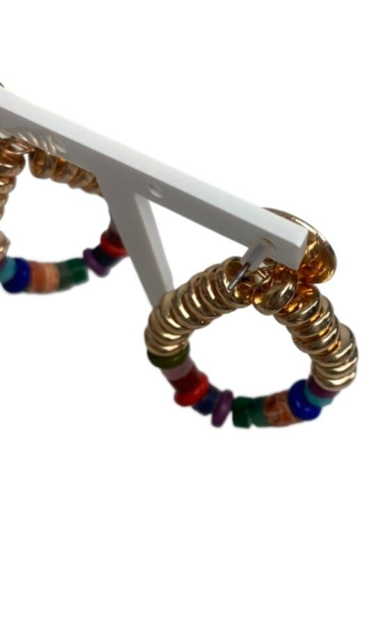 Pendientes Hippie ref. M0095 - detalle de tope de goma