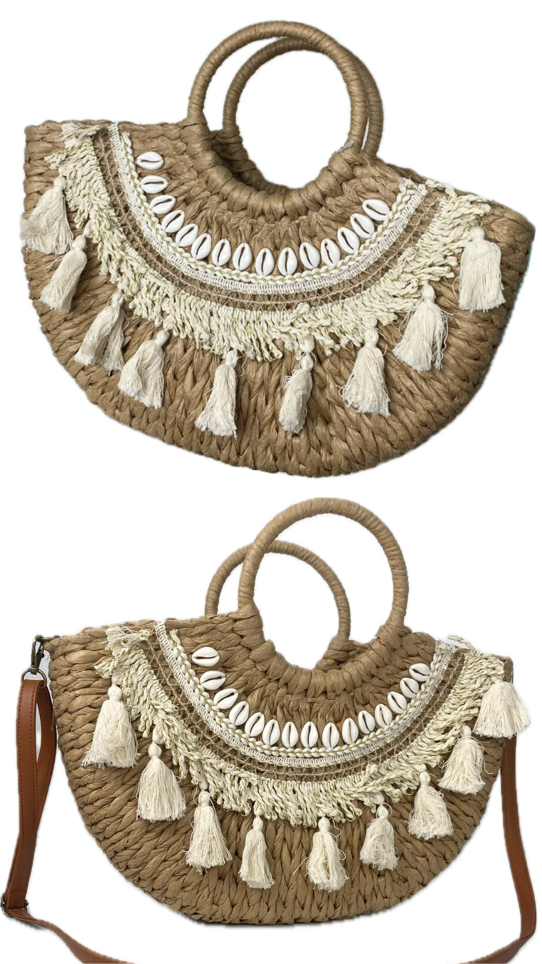 Cesta de fibra natural - Cesta Natura - de mano y bandolera