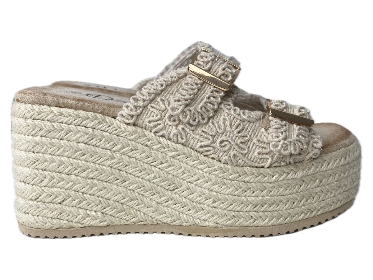 Cuñas de Esparto de 9 cm con anchura de pie ajustable - DE OTRO LATERAL