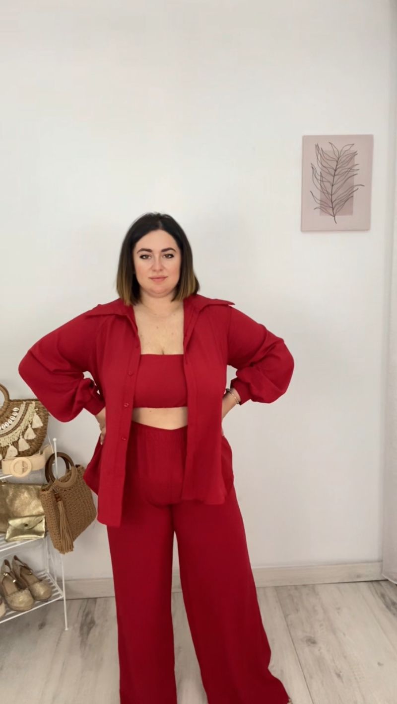 Conjunto Jerez Rojo - de frente