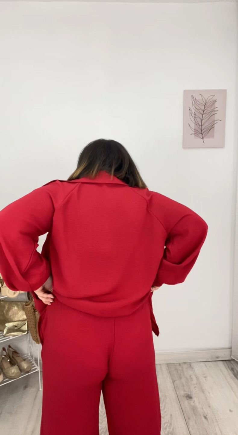 Conjunto Jerez Rojo - pantalón de espalda