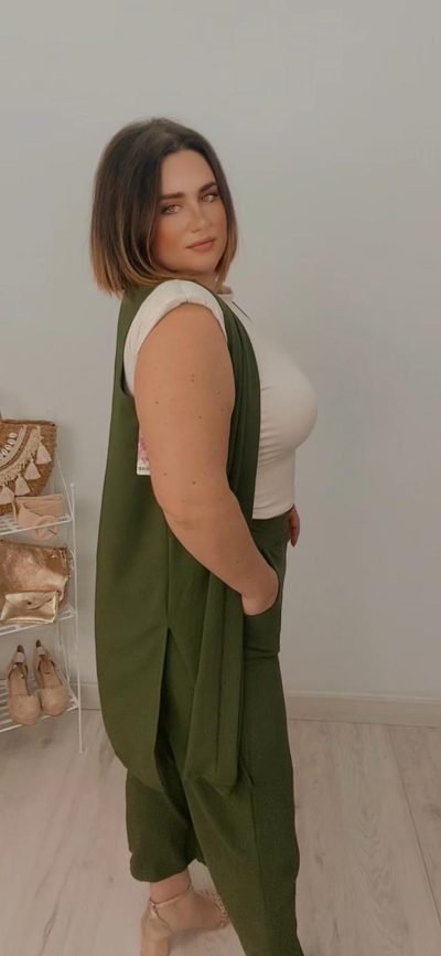 Conjunto Chaleco y Pantalón Málaga Verde Militar
